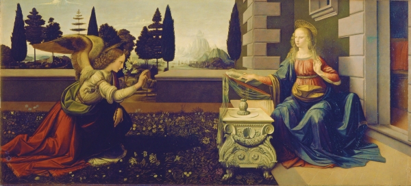 «Благовещение» Леонардо да Винчи